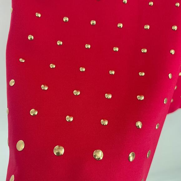 Ivanka Trump Dress Sz 16 Hot Pink Studded Box Pleats Officewear Elegant Modern - Picture 2 of 13